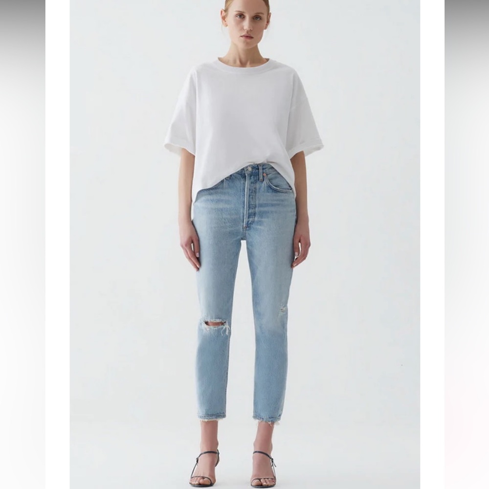 🆕AGOLDE Riley High Rise Straight Crop Jean - Picture 2 of 10